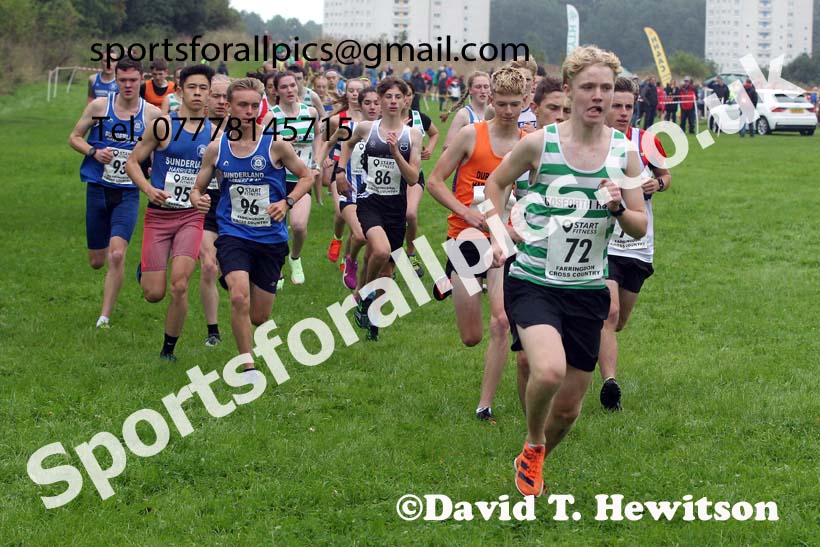 Mens and Womens under-17s, 2021 Farringdon Open Cross Country, Sunderland . Photo: David T. Hewitson/Sports for All Pics